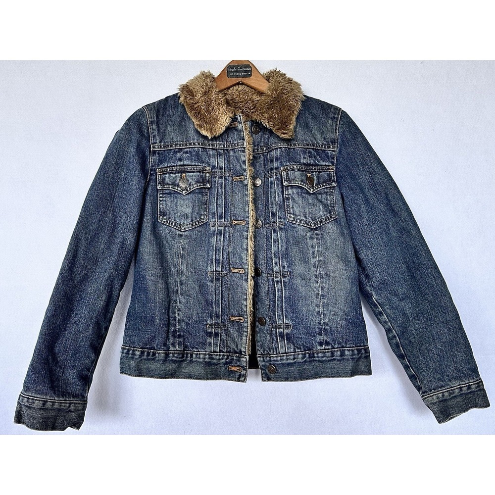 Gap Trucker Denim Jean Jacket Lined Women's Sz Small